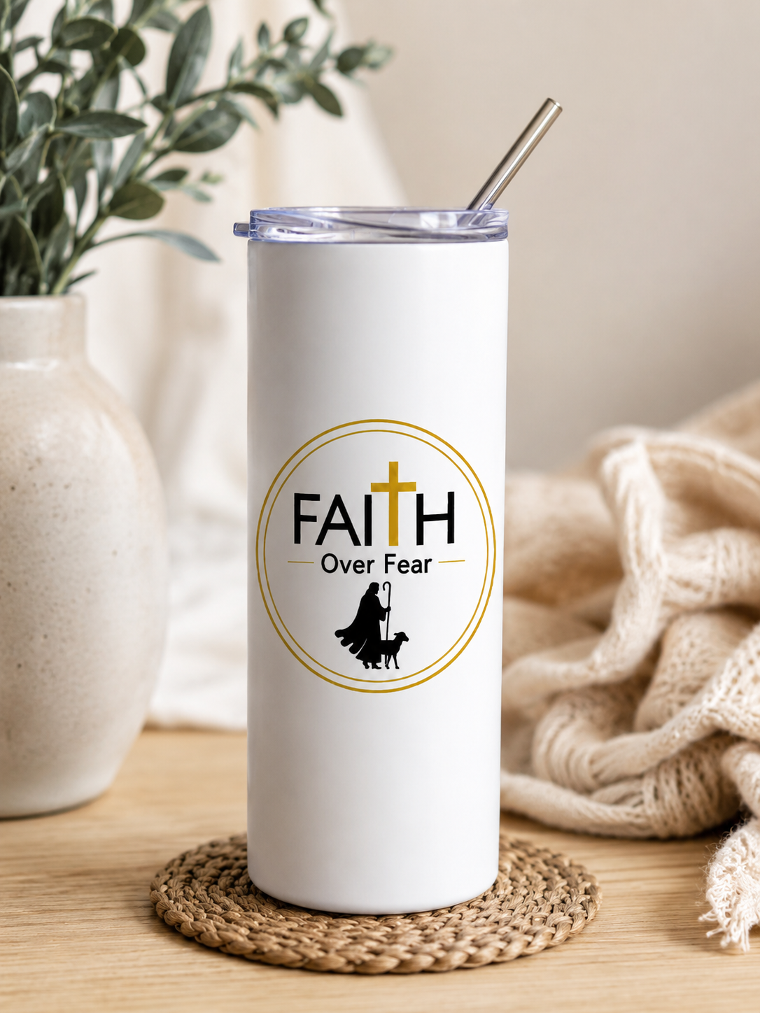 Faith Over Fear Tumbler