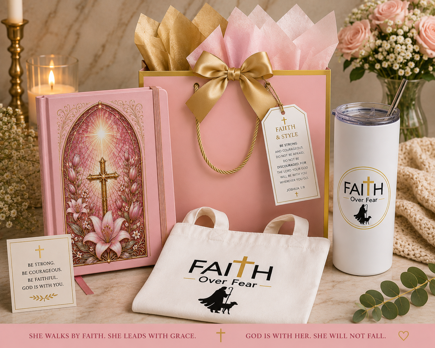 Faith Over Fear Women's Gift Set