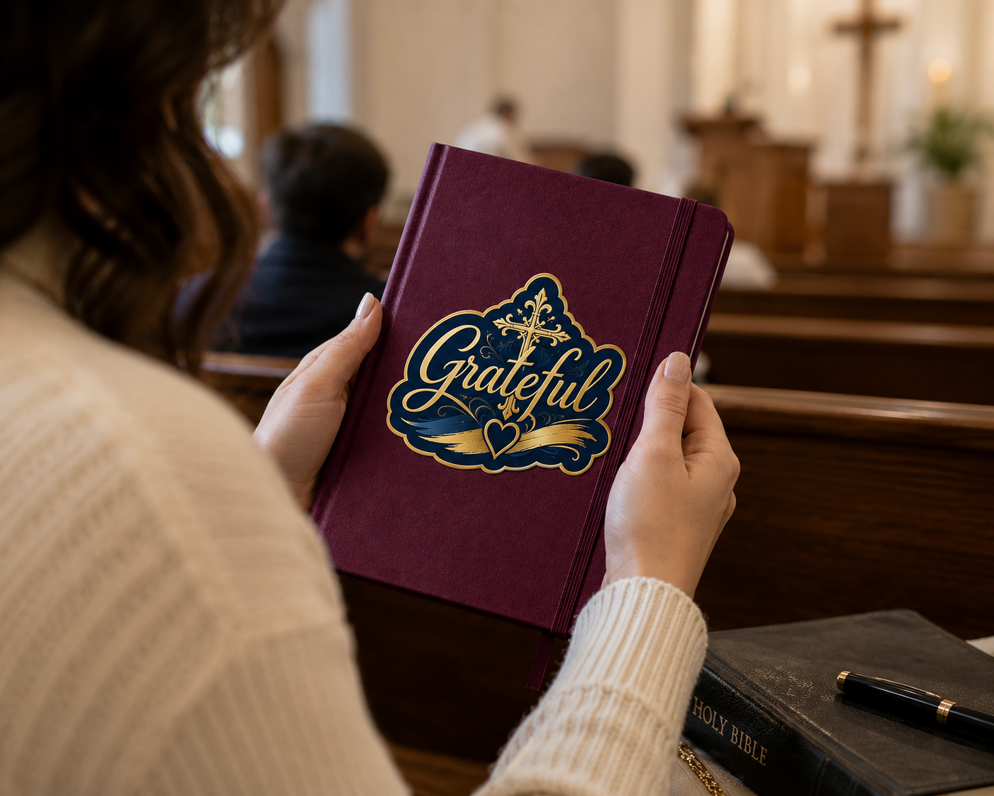 Grateful Journal - Burgundy